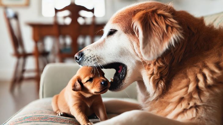 先住犬が新入りの首を噛む理由