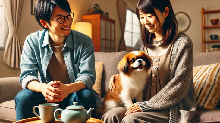 犬が膝の上に乗る人と乗らない人の違い