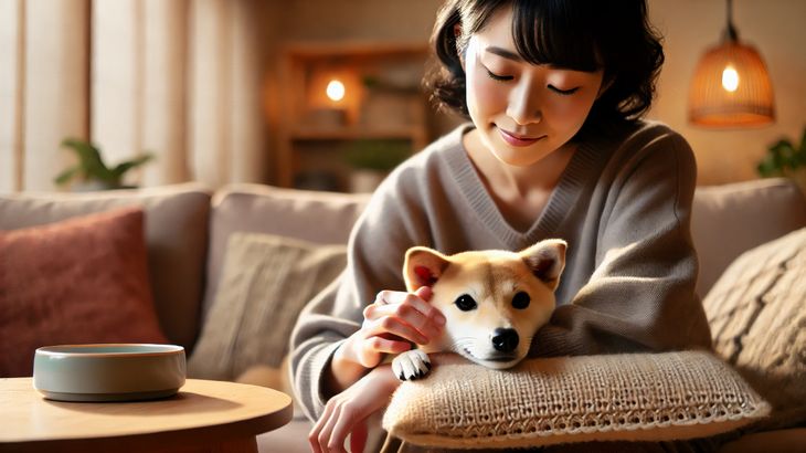 犬が膝の上に乗る心理とは？